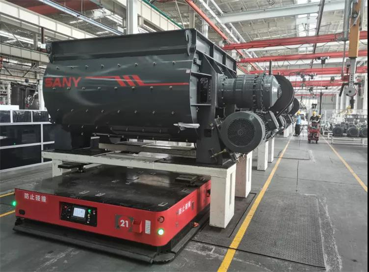 数台20吨重载AGV，三丰机器人助力三一打造智能产线